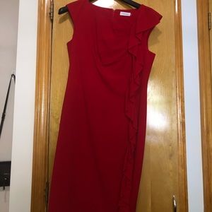 Calvin Klein midi red dress